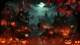 Haunted Village Halloween Ambience, Halloween Night, Spooky Scary, Spooky Sounds, Spooky Halloween.🎃