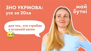 Українська мова як система. Все, що потрібно знати на ЗНО. Максимально коротко