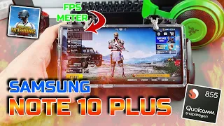 SAMSUNG NOTE 10 PLUS SNAPDRAGON PUBG MOBILE 60FPS TEST WITH FPS METER