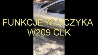 Funkcje pilota mercedes clk w209 2.7cdi strefowe otwieranie drzwi otwieranie okien z kluczyka