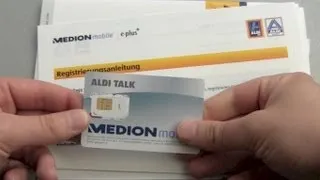 ALDI Talk SIM Karte Starterset Unboxing