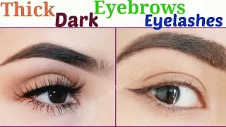 How To Grow Thicker Darker Eyebrows & Eyelashes Fast And Naturally|| Grow Back Your Eyebrows ||Serum