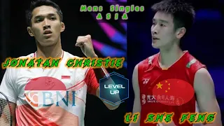 Badminton Jonatan Christie (INDONESIA) vs (CHINA) Li She Feng Final Mens Singles