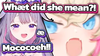 Mococo saw Biboo trying to imitate her accent