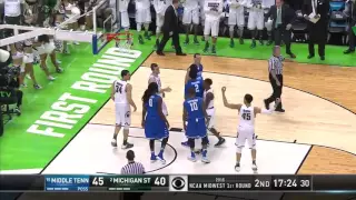 MTSU vs. Michigan St.: Matt Costello and-one