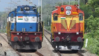 [20 In 1] Light LOCOMOTIVES | Electric vs Diesel : PART -7 | WAP4 + WDM3D + WAP7 + WDG4 + WDP4D | IR