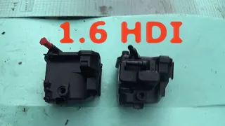 1.6 HDI replacement of the fuel filter step by step