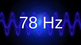 78 Hz clean pure sine wave BASS TEST TONE frequency