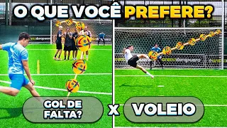 VOCÊ PREFERE FAZER UM GOL DE FALTA ou DE VOLEIO?? (O OWEN TAVA IMPOSSÍVEL HOJE) 🫣