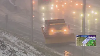 Latest forecast, road and travel conditions as winter storm enters Chicago area