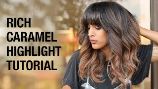 Rich Caramel Highlight Tutorial | How to Tone with Rapid Toners After Blonding | Kenra Color