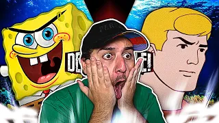 THE BEST DEATH BATTLE EVER | SpongeBob VS Aquaman (Nickelodeon VS Super Friends) | DEATH BATTLE!