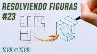 📐 3 EJERCICIOS de PERSPECTIVA Isométrica RESUELTOS ✒️ | MelganniaTV