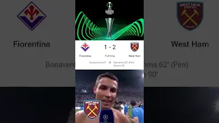 West Ham beat Fiorentina. Europa Conference League Memes. #shorts #memes