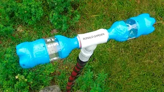 How to make a ROTATING IRRIGATION SPRINKLER Easy and cheap