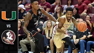 Miami vs. Florida State Basketball Highlights (2017-18)