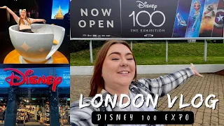 DAY IN LONDON 🏴󠁧󠁢󠁥󠁮󠁧󠁿 Disney 100 the Exhibition / Happy Restaurant / Disney store London