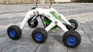 How to Make a Mars Rover / Rocker bogie Robot - Stair climbing