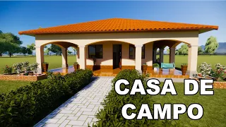 CASA DE CAMPO,  2 HABITACIONES  Y SERVICIOS TIPO CABAÑA