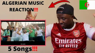 FIRST TIME REACTION TO ALGERIAN MUSIC, Soolking,Chab Mami, Khaled, Mouh Milano // PSHOW REACTION