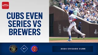 RECAP: Cubs even series vs Brewers!