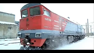 Тепловоз 2ТЭ10М - аццкий девайс! Полный обзор. // Diesel locomotive from the USSR