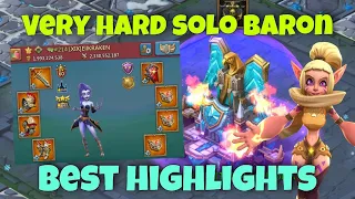 Lords Mobile - The HARDEST solo baron. Highlights. Piloting EIKRAKEN. XIX vs LaF