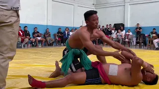 Khrielabeituo Semuo all bouts at Inter college wrestling championship at Alder College 2023