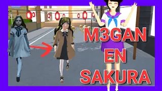 Transformación de M3GAN en Sakura School Similator 😃😁