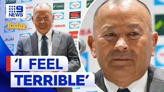 Eddie Jones apologises to fans for jumping ship to Japanese Rugby team | 9 News Australia