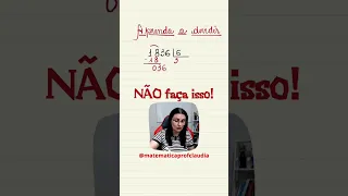 ✅Aprenda a dividir #enem #matematica #concursopublico #dicasdematematica #divisão