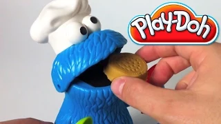 Play Doh Cookie Monster Letter Lunch Mold Cookies Sesame Street Playset playdo toy - Vengatoon