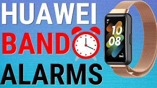 How To Set Alarms On Huawei Band 8