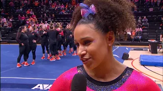 Oregon State gymnast Isis Lowery speaks on 'bringing the fight' against Stanford