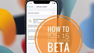 How To Update iPhone To iOS 15 Developer Beta