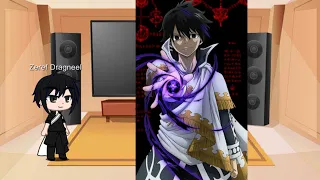 Anime and Donghua characters react to Zeref Dragneel [Group 1], Part 1 #fairytail #妖精的尾巴 #ft