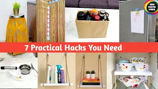 7 Simple Home Hacks, Organizers from waste material | 7 Home Organization tips and ideas