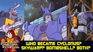 Who Became Cyclonus? Was it Skywarp, Bombshell, or both?