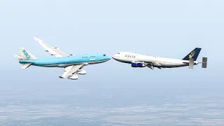Two Huge Airplanes Almost Collide Mid-Air | X-Plane 11