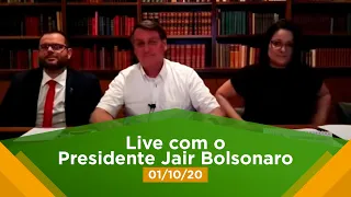 Live da semana com o Presidente Jair Bolsonaro - 01/10/20