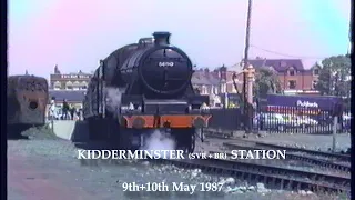 BR in the 1980s Kidderminster Station SVR+BR + Extra in May 1987