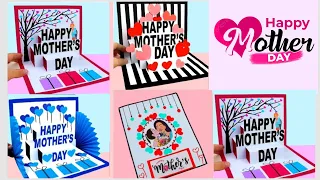 5 DIY Mother's Day 2024 greeting cards / Easy and Beautiful card | Make 5 happy mothers day cards.