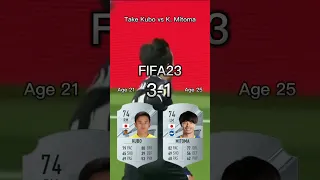 Take Kubo vs Kaoru Mitoma【FIFA OVR Compilation】久保建英vs三笘薫