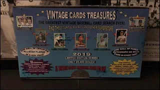 Rare 2019 Vintage Cards Treasures Box Break! Unreal Vintage Cards Pulled! Mantle Card Pulled?