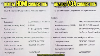 HDMI vs VGA (Digital vs Analog)