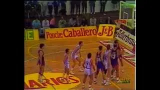 Copa del Rey 1989 Real Madrid vs FC Barcelona DRAZEN PETROVIC AUDIE NORRIS EPI MARTÍN