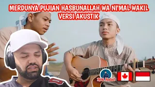 Pujian HASBUNALLAH WA NI'MAL WAKIL versi Akustik | MR Halal Reaction