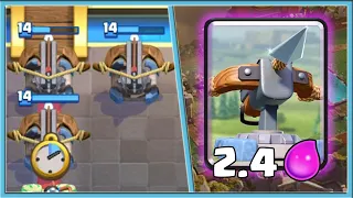 🗿 X-BOW 2.4 ELIXIR! FASTEST DECK IN THE WORLD / Clash Royale