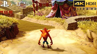 Crash Bandicoot N. Sane Trilogy (PS5) 4K HDR Gameplay - (100% Full Game)