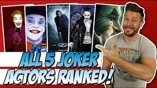 All 5 Joker Actors Ranked!